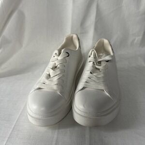 Women's Steve Madden Catcher White Sneaker Size 7.5 M‎ NWOB